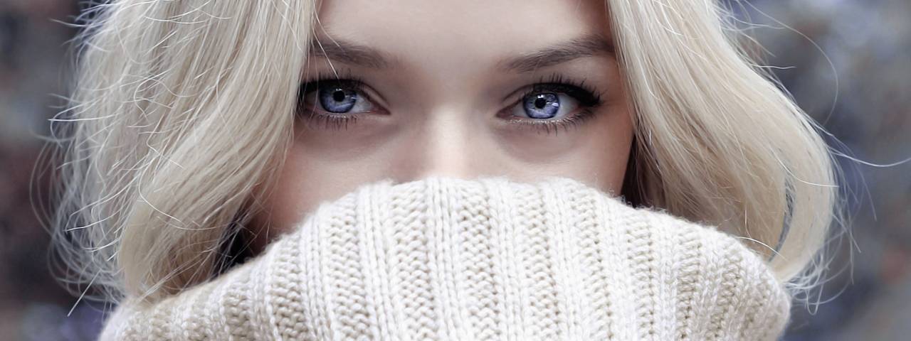 Eye care, woman wearing toric contact lenses in North Vancouver, BC